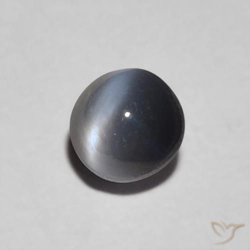 Crisoberilo Ojo de Gato Verde medio natural de 0.47 ct, Ovalada, Opaco
