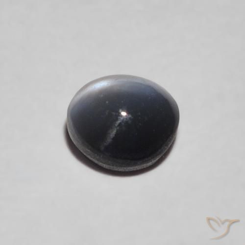 Crisoberilo Ojo de Gato Verde medio natural de 0.47 ct, Ovalada, Opaco