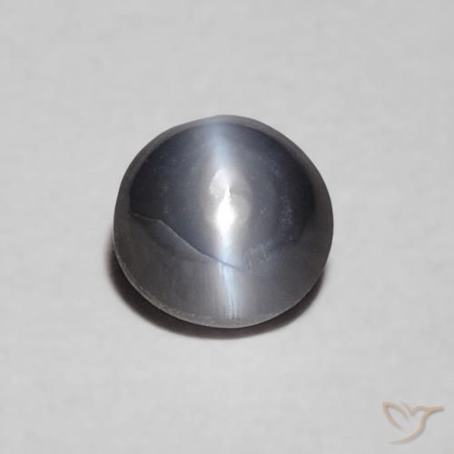 0.36ct Natural Gris Crisoberilo Ojo de Gato, Ovalada, Opaco