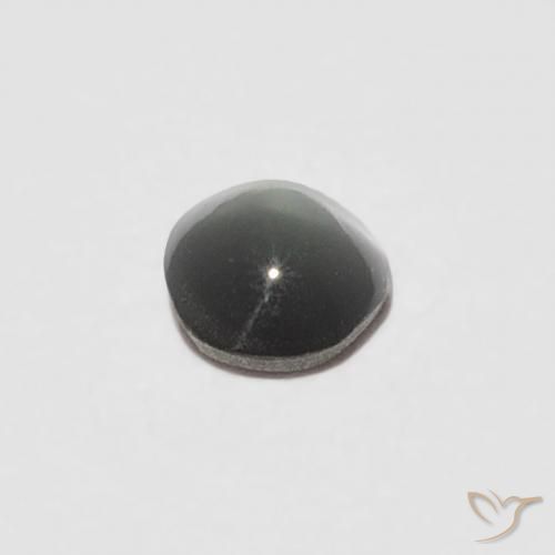 Crisoberilo Ojo de Gato Gris verdoso pálido natural de 0.16 ct, Ovalada, Opaco