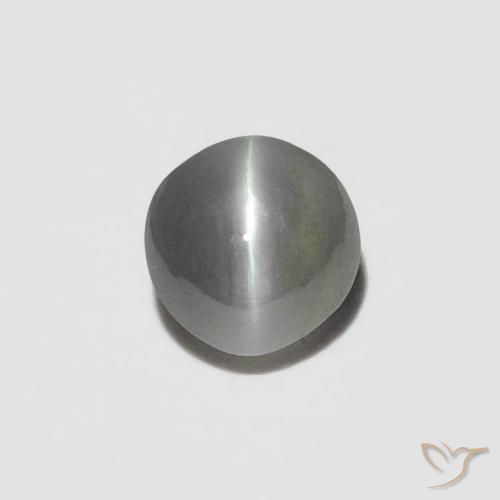 0.21ct Natural Plata Crisoberilo Ojo de Gato, Ovalada, Opaco