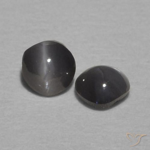 Gemas de Crisoberilo Ojo de Gato Verde medio natural de 0.29 ct, Redondo, Opaco