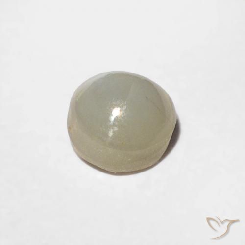 Crisoberilo Ojo de Gato Verde medio natural de 0.44 ct, Redondo, Opaco
