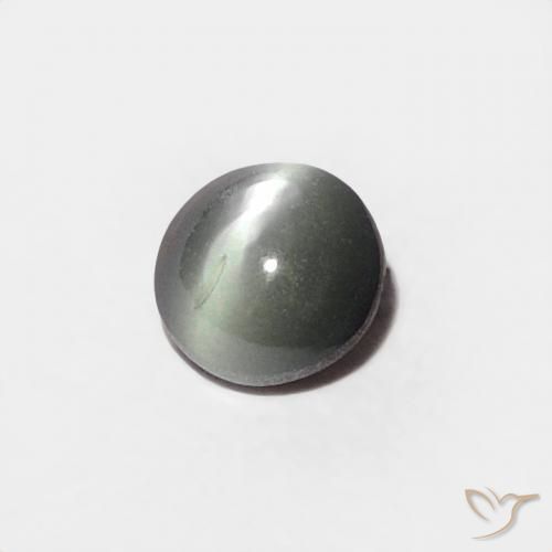 Crisoberilo Ojo de Gato Plata natural de 0.21 ct, Ovalada, Opaco