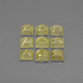 Gemas de crisoberilo amarillo natural de  ct, cuadrado, VVS-VS