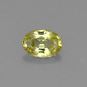 Crisoberilo verde natural de 0,57 ct, corte óvalo, VVS