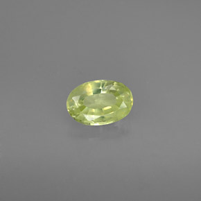 Crisoberilo verde natural de 0,54 ct, corte óvalo, VS