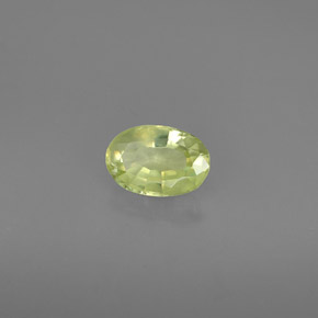 Crisoberilo verde natural de 0,54 ct, corte óvalo, VS