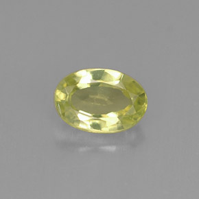 Crisoberilo verde natural de 0,56 ct, corte óvalo, VVS
