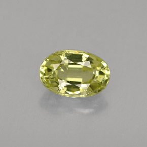 Crisoberilo verde natural de 0,61 ct, corte óvalo, VVS