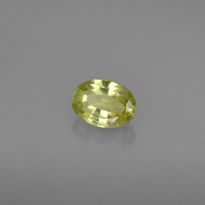 Crisoberilo Verde dorado natural de 0.53 ct, Corte Óvalo, VVS