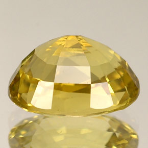 Crisoberilo amarillo natural de 2,94 ct, corte óvalo, VVS