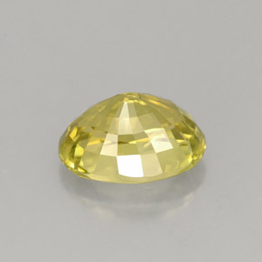 Crisoberilo amarillo natural de 2,49 ct, corte óvalo, VS
