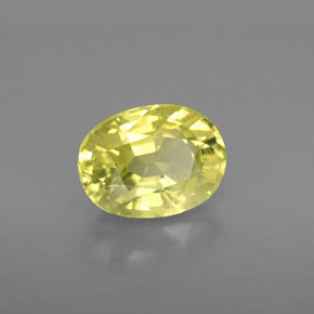 Crisoberilo amarillo natural de 2,55 ct, corte óvalo, VS