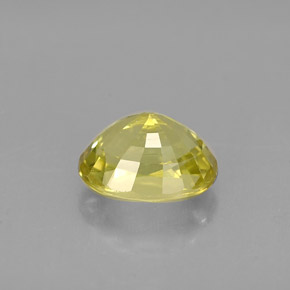 Crisoberilo amarillo natural de 1,59 ct, corte óvalo, VS