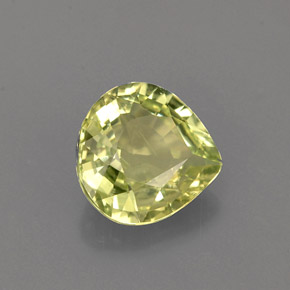 Crisoberilo verde natural de 1,41 ct, en forma de pera, VVS-VS