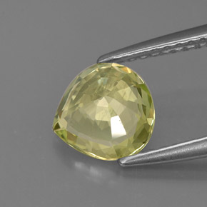 Crisoberilo verde natural de 1,41 ct, en forma de pera, VVS-VS