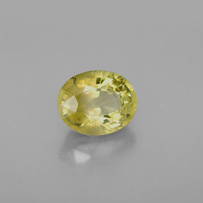 Crisoberilo amarillo natural de 1,94 ct, corte óvalo, VS