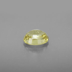 Crisoberilo amarillo natural de 1,27 ct, corte óvalo, VVS