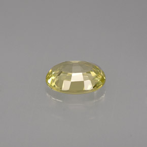 Crisoberilo amarillo natural de 1,03 ct, corte óvalo, VVS