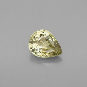 Crisoberilo verde natural de 0,94 ct, en forma de pera, VVS
