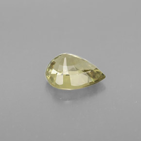 Crisoberilo verde natural de 0,94 ct, en forma de pera, VVS