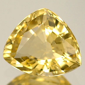 Crisoberilo amarillo natural de 0,78 ct, trillón, IF