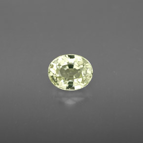 Crisoberilo amarillo natural de 1,10 ct, corte óvalo, VVS