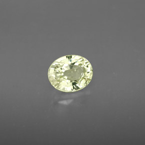 Crisoberilo amarillo natural de 1,10 ct, corte óvalo, VVS