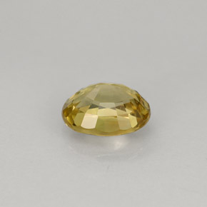 Crisoberilo amarillo natural de 1,22 ct, corte óvalo, VS