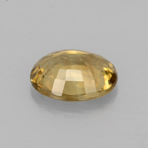 Crisoberilo amarillo natural de 1,37 ct, corte óvalo, VVS