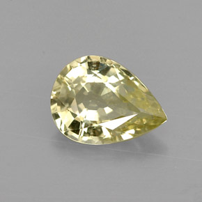 Crisoberilo verde natural de 1,06 ct, en forma de pera, VVS-VS