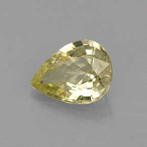 Crisoberilo verde natural de 1,06 ct, en forma de pera, VVS-VS