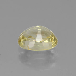Crisoberilo amarillo natural de 1,26 ct, corte óvalo, VVS-VS