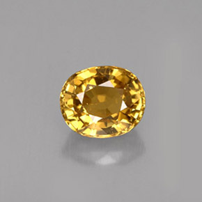 Crisoberilo amarillo natural de 1,37 ct, corte óvalo, VVS-VS
