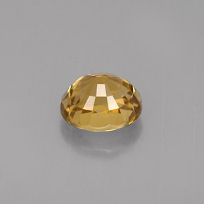 Crisoberilo amarillo natural de 1,37 ct, corte óvalo, VVS-VS