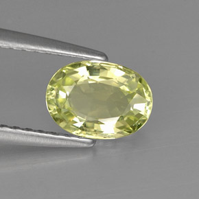 Crisoberilo verde natural de 1,03 ct, corte óvalo, VVS
