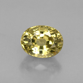 Crisoberilo amarillo natural de 0,81 ct, corte óvalo, VVS-VS
