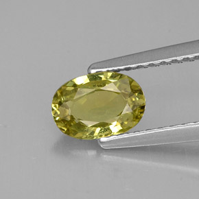 Crisoberilo verde natural de 0,82 ct, corte óvalo, VVS-VS