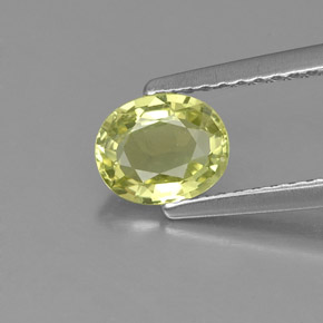 Crisoberilo verde natural de 0,82 ct, corte óvalo, VVS-VS