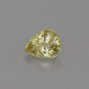 Crisoberilo verde natural de 0,68 ct, en forma de pera, IF