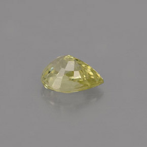 Crisoberilo verde natural de 0,68 ct, en forma de pera, IF