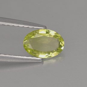Crisoberilo verde natural de 0,69 ct, corte óvalo, VVS-VS