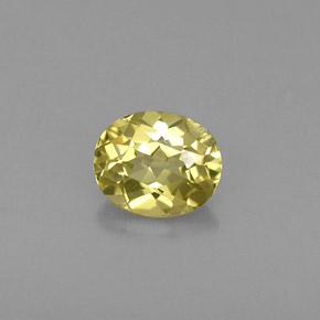 Crisoberilo amarillo natural de 0,43 ct, corte óvalo, VS