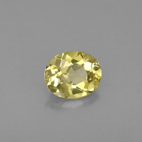 Crisoberilo amarillo natural de 0,43 ct, corte óvalo, VS