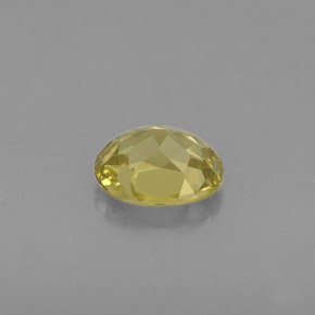 Crisoberilo amarillo natural de 0,43 ct, corte óvalo, VS