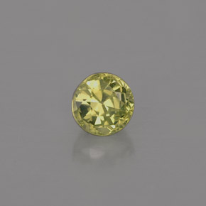 Crisoberilo verde natural de 0,50 ct, corte redondo, VVS-VS