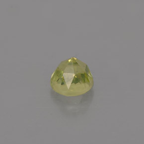 Crisoberilo verde natural de 0,50 ct, corte redondo, VVS-VS