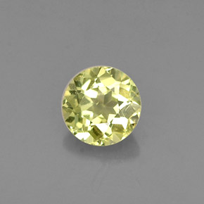 Crisoberilo amarillo natural de 0,38 ct, corte redondo, VVS-VS