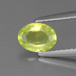 Crisoberilo verde natural de 0,79 ct, corte óvalo, VS